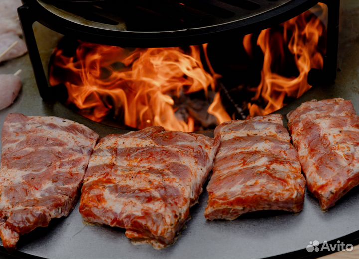 Мангальная зона, гриль стол