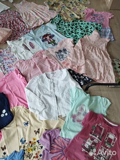 Вещи и обувь на девочку 98-104 пакетом