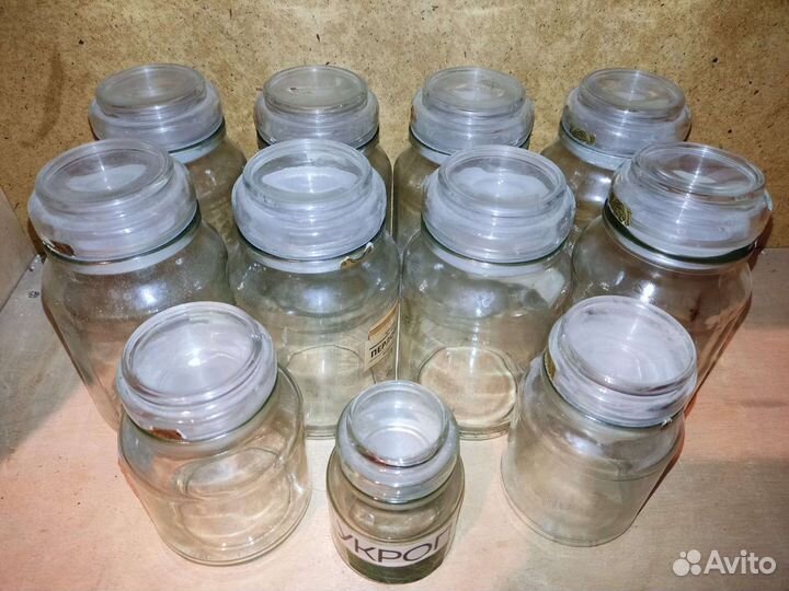 Стеклянные банки для сыпучих продуктов