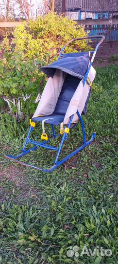 Детские санки коляска