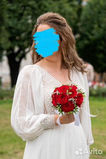 Свадебное кружевное платье