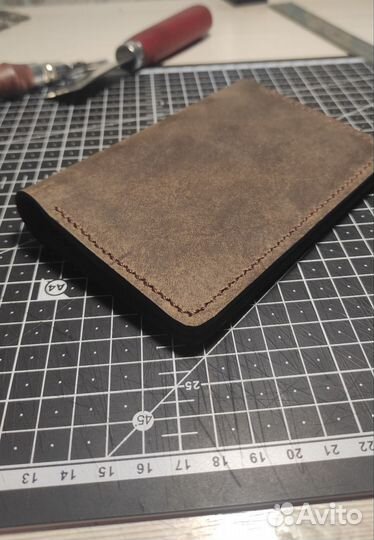 Обложка для документов натуральная кожа