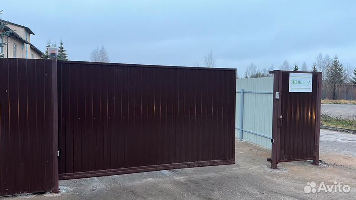 Откатные ворота под ключ с доставкой и установкой