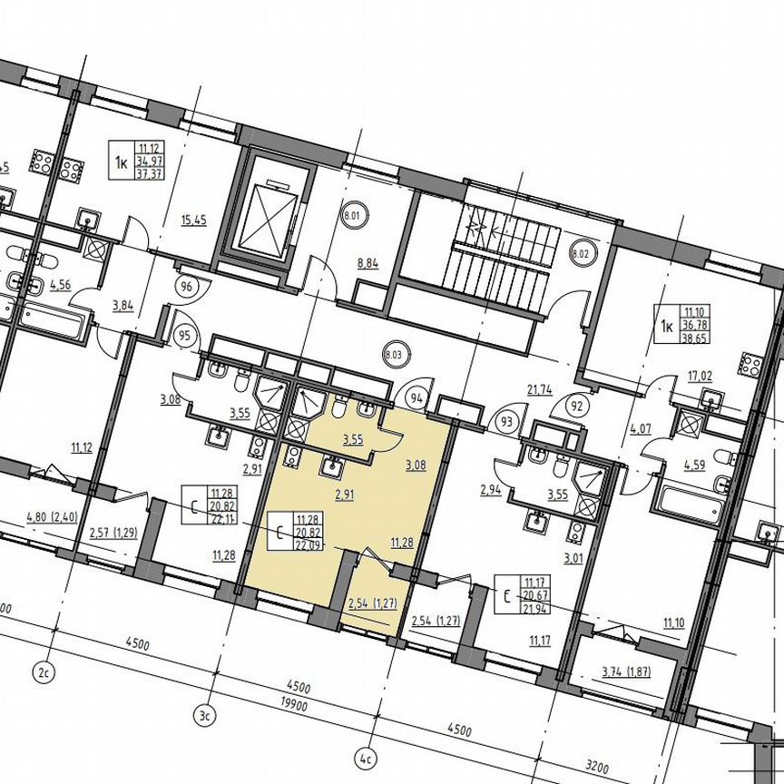 Квартира-студия, 22,1 м², 8/12 эт.