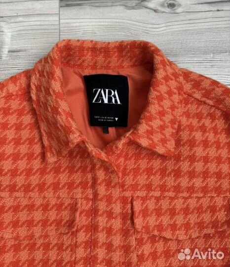 Твидовый жакет zara