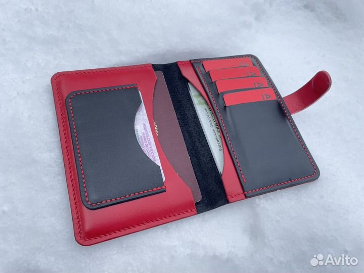 Обложка для документов натуральная кожа