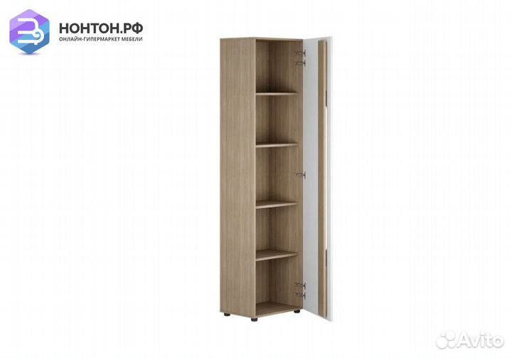 Пенал Палермо-3 Юниор ясень шимо светлый / белый г