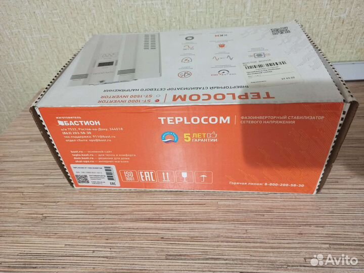 Стабилизатор напряжения Teplocom ST-1000 Invertor