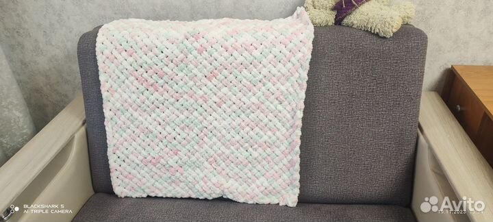 Плед детский плюшевый