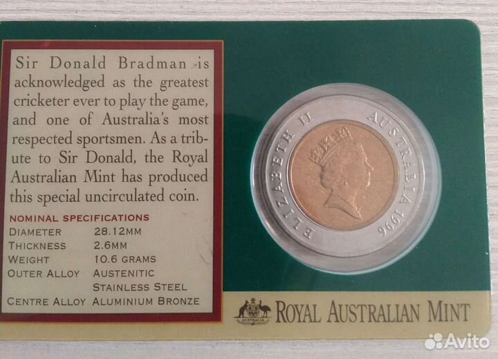 5 долларов Австралия (биметалл) в блистерной упако