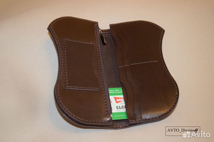 Кошелек.Портмоне Zipper натуральная кожа