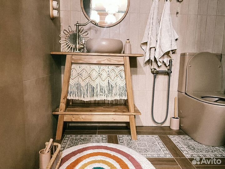 Штора макраме бохо