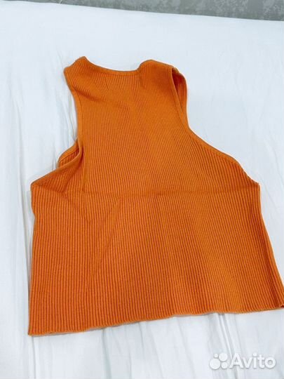 Топ оранжевый