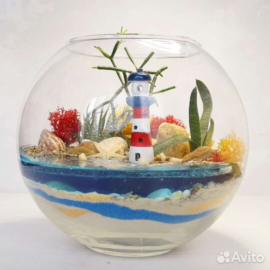 Флорариум, композиции в стекле