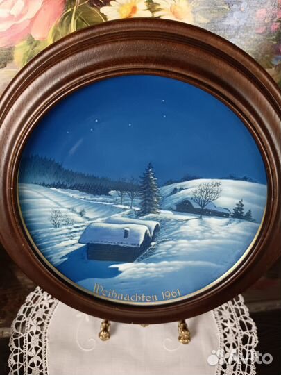 Тарелка настенная Rosenthal Рождество 1961 г