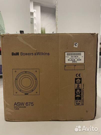 Продаю сабвуфер B&W ASW 675