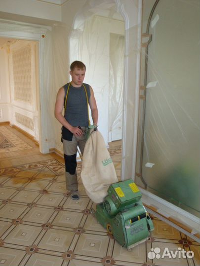 Все виды паркетных работ (шлифовка, укладка)