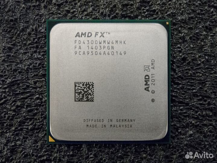 AM3+ AMD FX-4300 / 4 ядра до 4ghz 95W