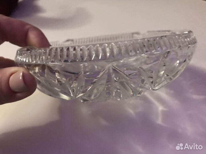 Хрустальная пепельница,фужеры