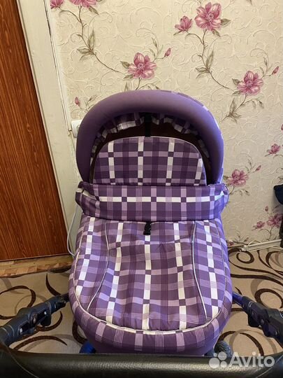 Коляска 2 в 1 сиреневая
