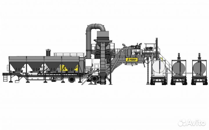 Мобильный асфальтобетонный завод