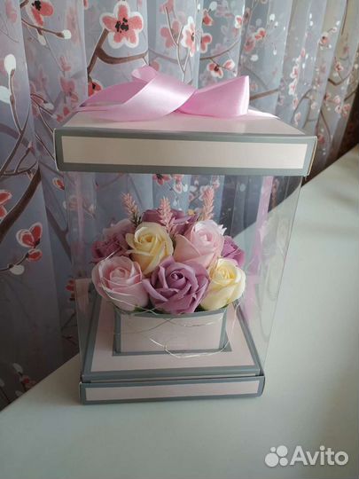 Букет из мыльных роз