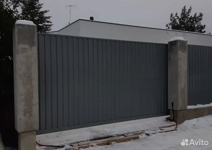 Откатные ворота с установкой Пенза