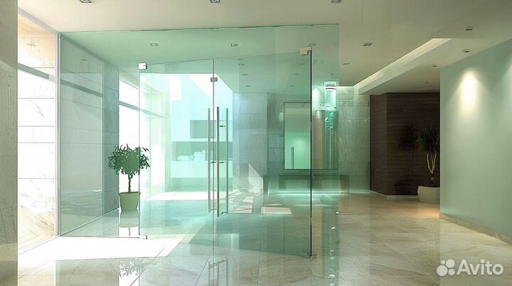 Стеклянные офисные перегородки