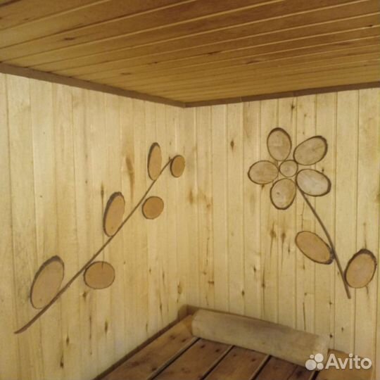 Панно из спилов дерева