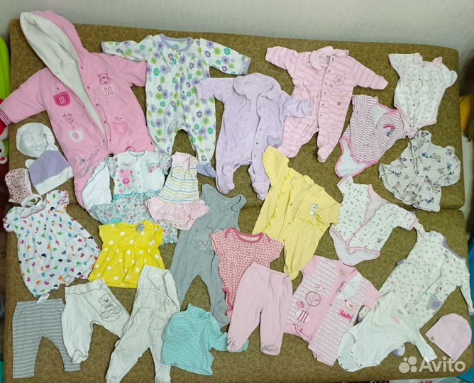 Одежда для девочек 0-6 мес