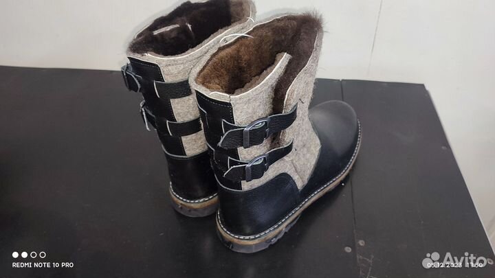 Сапоги мужские, комбинированные