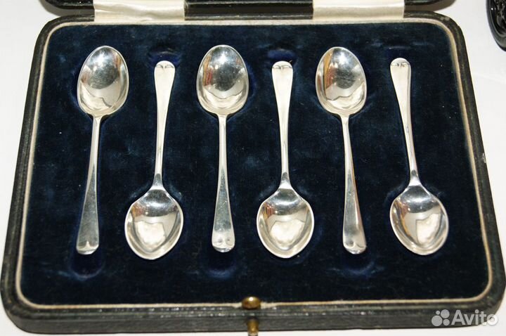 Элегантный рисунок набор ложки серебро 925 Англия