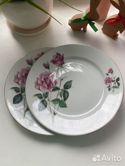 Тарелки Чехословакия фарфор