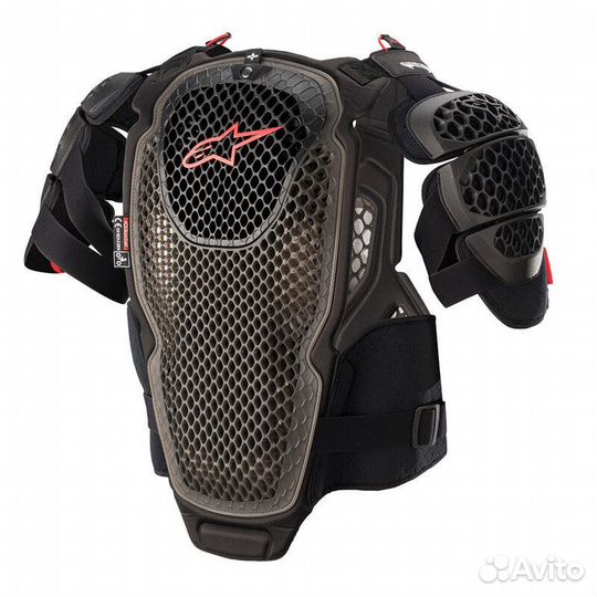 Alpinestars A-6 Chest Protector Black Red Черный