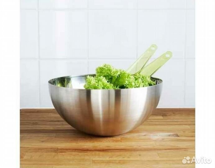 Сервировочная миска, нерж сталь IKEA Blanda blank