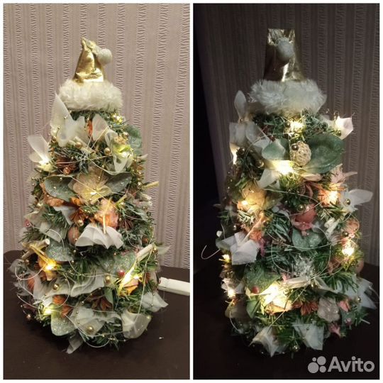 Елка новогодняя, украшения, подарки, декор
