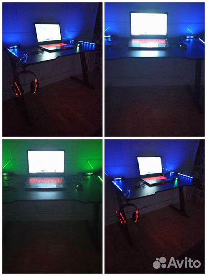 Геймерские столы с подсветкой, доставка бесплатная