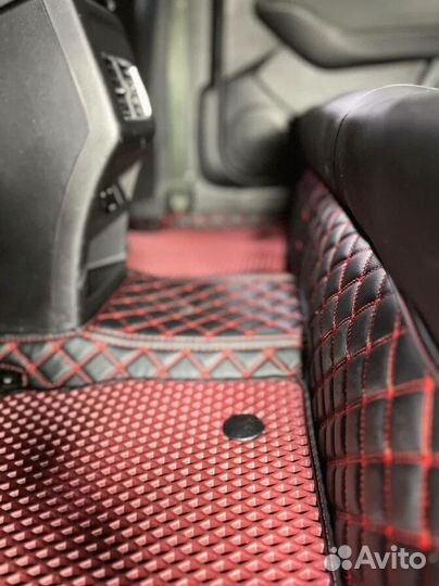 3Д (3D) коврики из экокожи JAC Джак