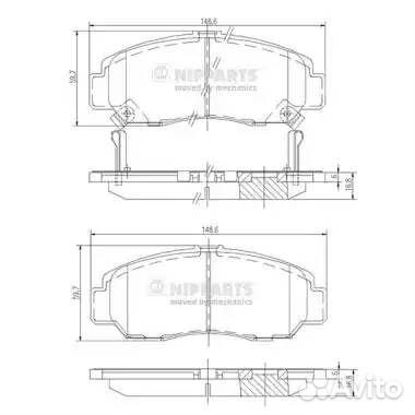 Колодки тормозные honda civic 01-05/FR-V 1.7-2.2 0