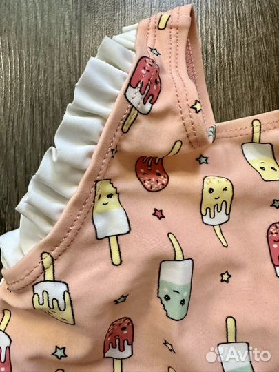 Купальник на девочку 74 и косынка