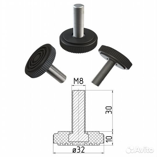 Опора для стола регулируемая П образная белая Лофт 1000 450 50 мм металлическая