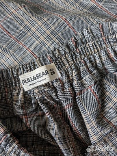 Брюки женские в клетку Pull&Bear