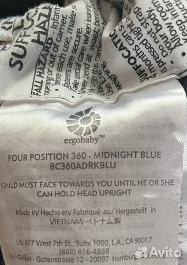 Эргорюкзак ergobaby omni 360