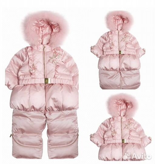 Зимний Комбинезон трансформер для девочки