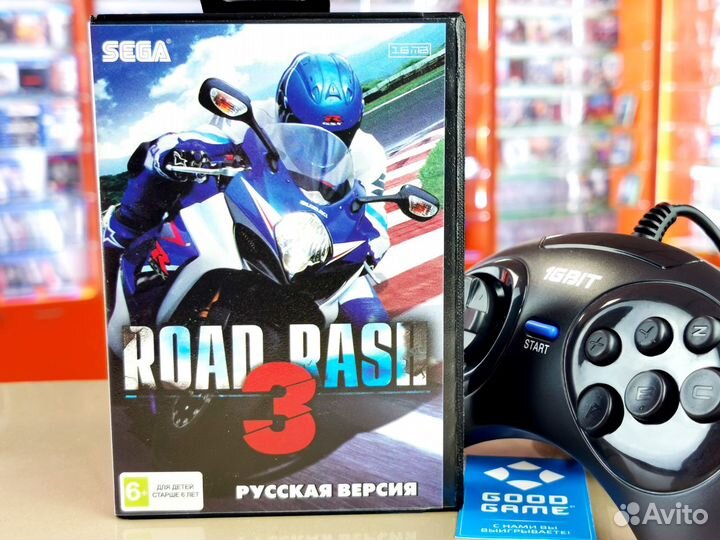 Sega 16-bit. Road Rash 3. Новый