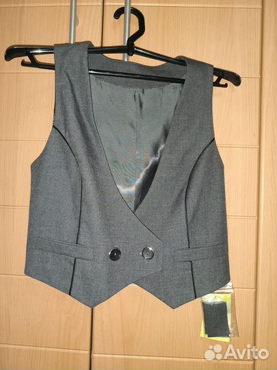 Жилет д/д 158 серый Смена