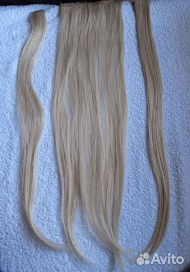 Волосы на заколках 60см