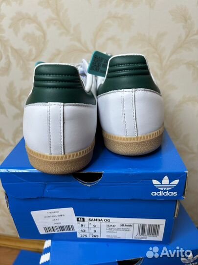 Кроссовки Adidas Samba OG green Poizon