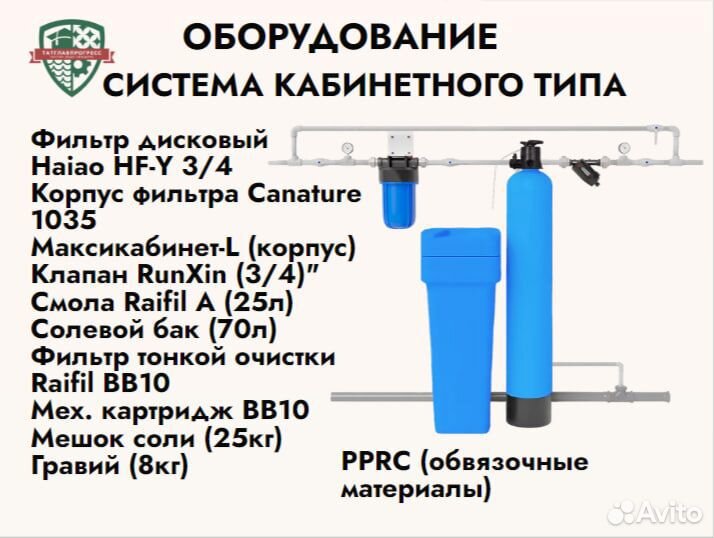 Колодец + Фильтр + Осмос питьевая вода