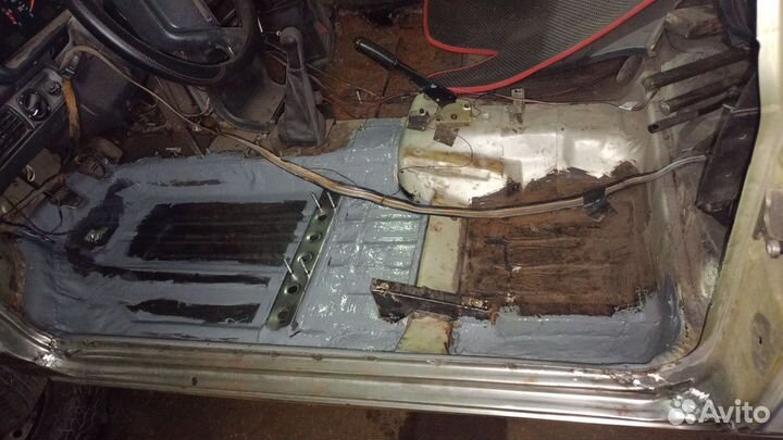 Сварка днища автомобиля порогов